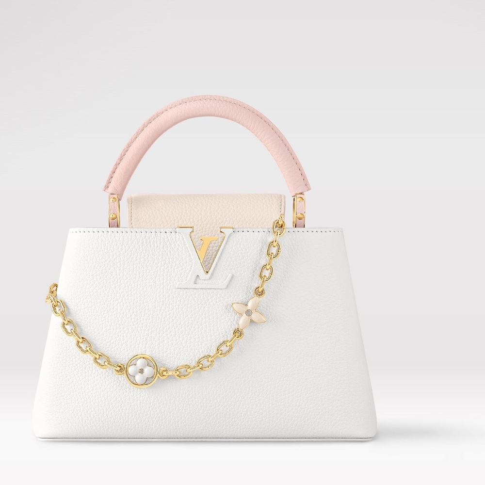 Louis Vuitton White and Pink Handbag